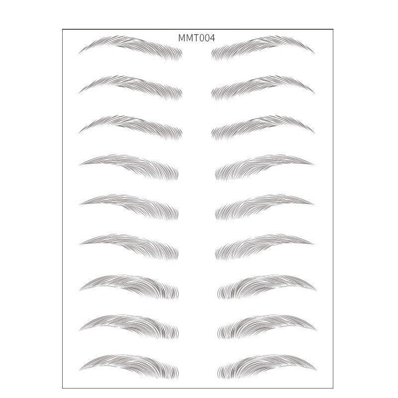 Simple Thick Eyebrows Stickers | Eco-friendly | Natural Look