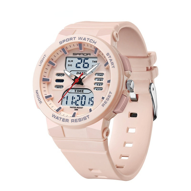 Dual Display Multifunctional Watch | Luminous Waterproof Electronic Watch