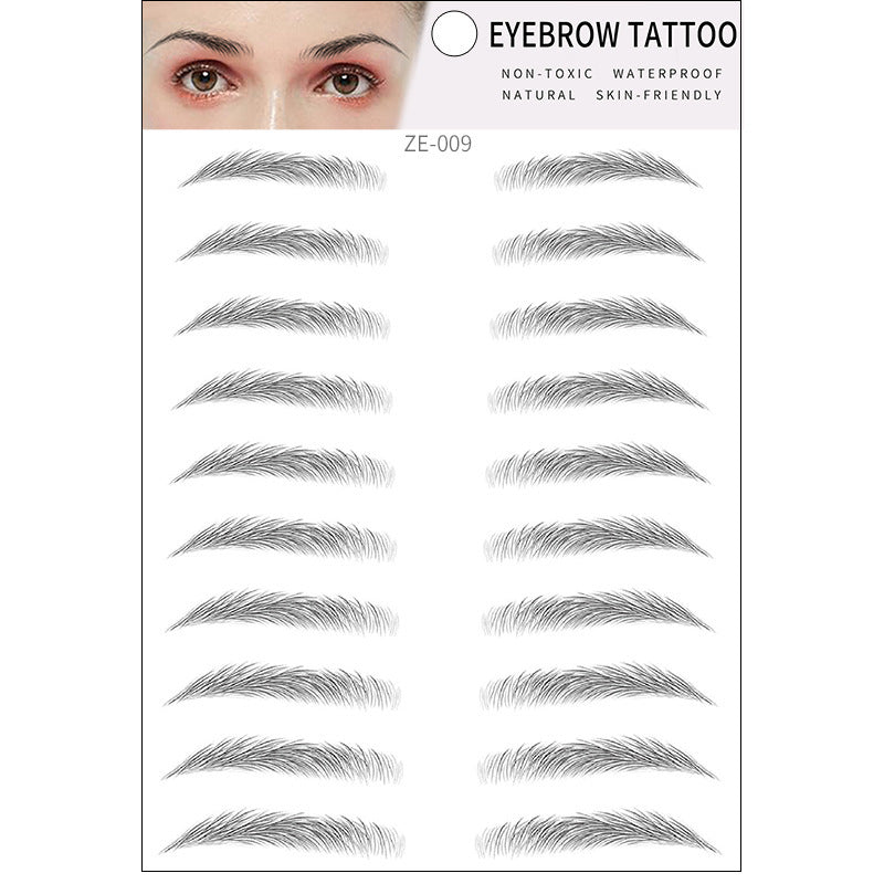 Simple Thick Eyebrows Stickers | Eco-friendly | Natural Look