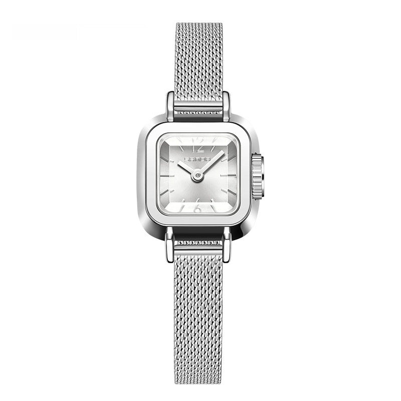 Mesh Quartz Watch For Women | Simple Roman Style - Waterproof