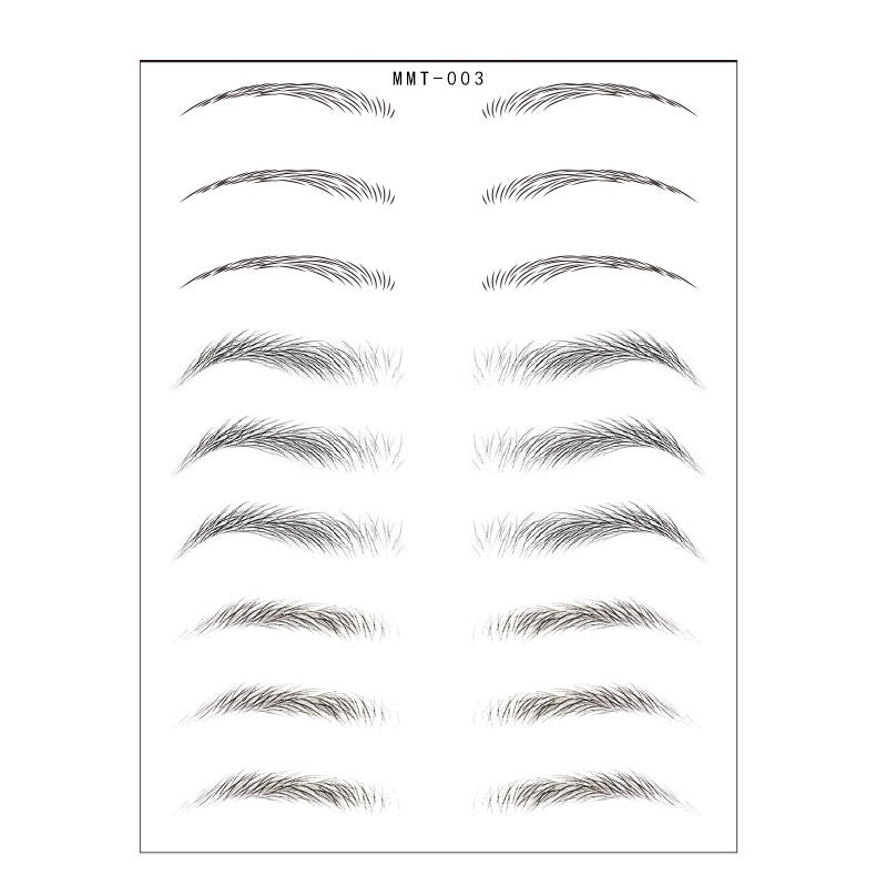 Simple Thick Eyebrows Stickers | Eco-friendly | Natural Look