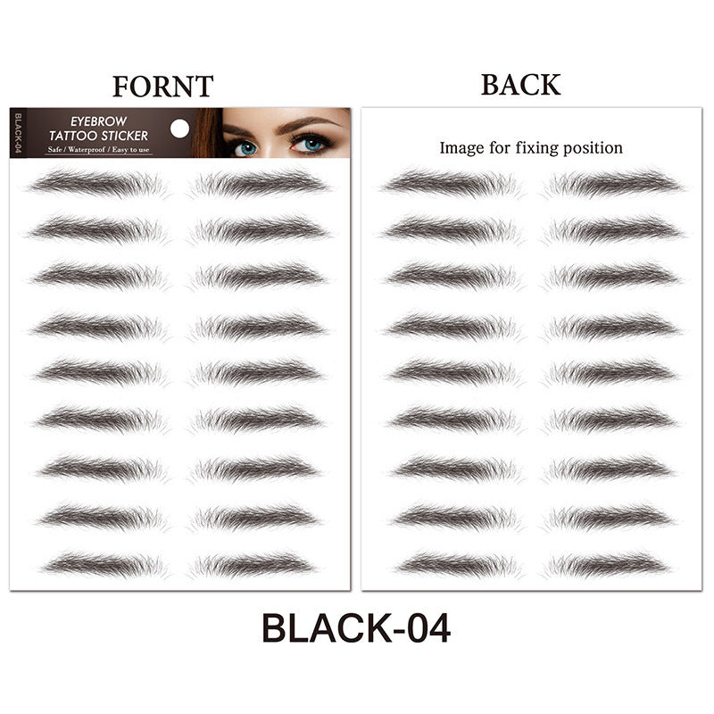 Water-based Authentic Eyebrow Tattoo Stickers | Waterproof