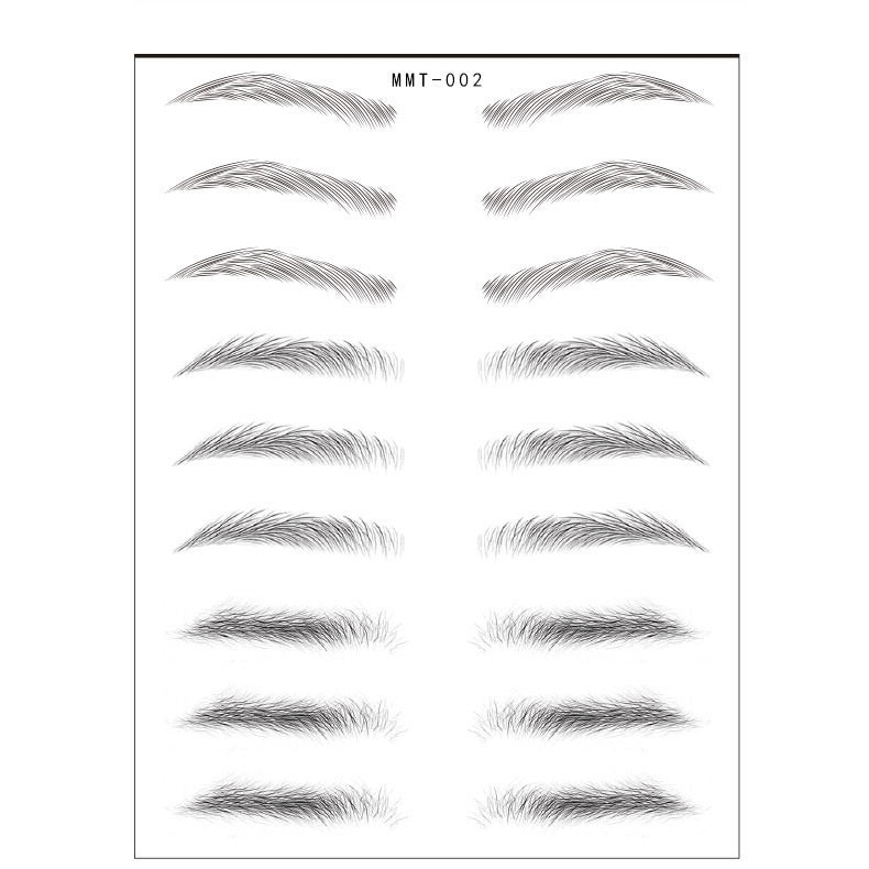 Simple Thick Eyebrows Stickers | Eco-friendly | Natural Look