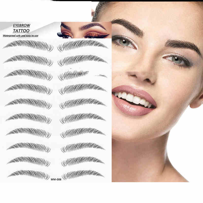 Water-based Authentic Eyebrow Tattoo Stickers | Waterproof