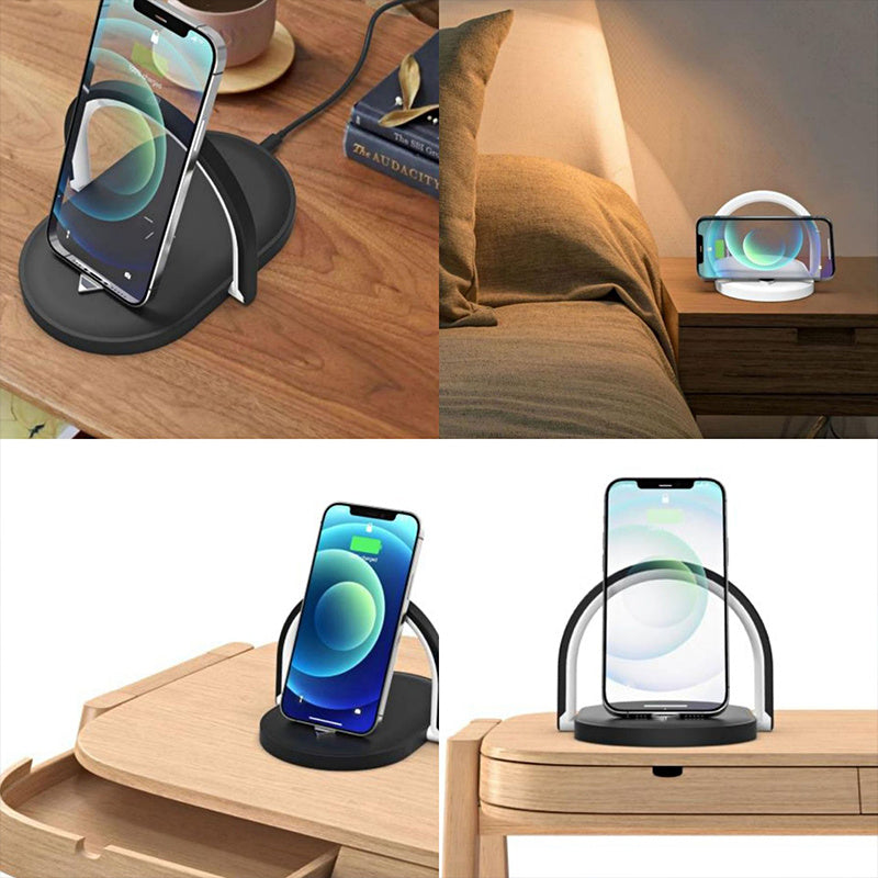 3 In 1 Foldable Wireless Charger | Night Light Wireless Charging Station