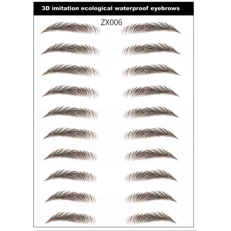 Simple Thick Eyebrows Stickers | Eco-friendly | Natural Look