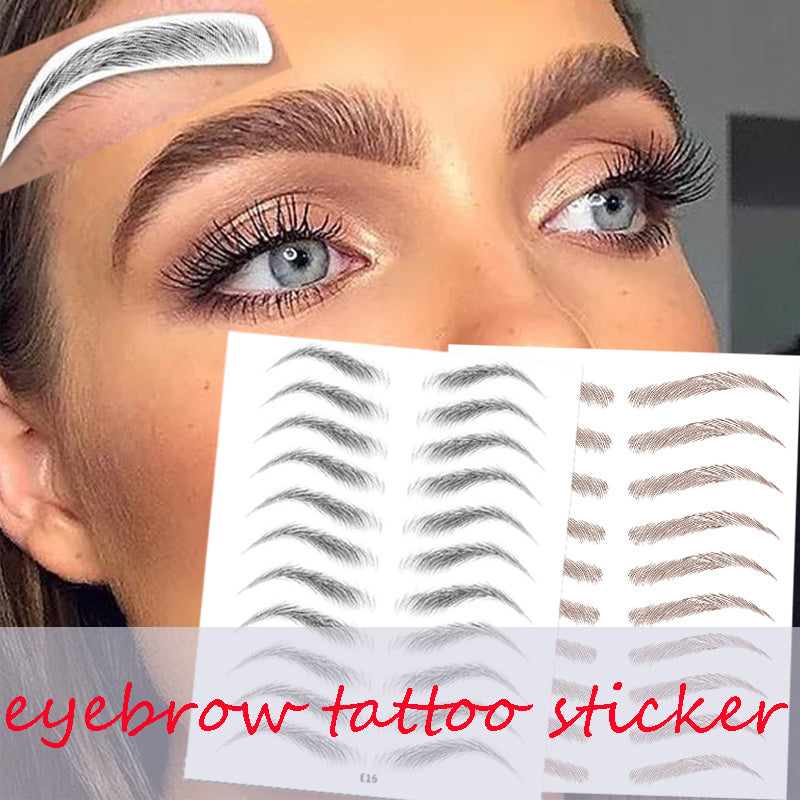 Water-based Authentic Eyebrow Tattoo Stickers | Waterproof