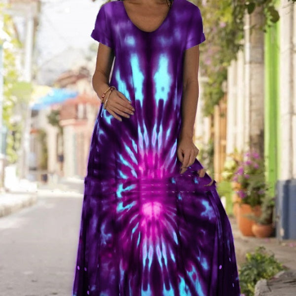 Digital Printed European And American Casual Dress