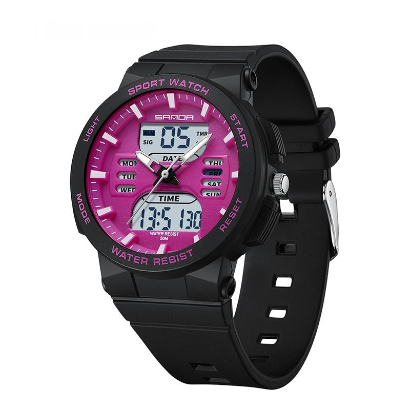 Dual Display Multifunctional Watch | Luminous Waterproof Electronic Watch